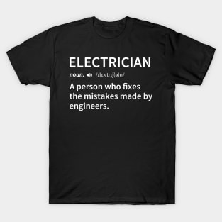 Electrician Definition Gift T-Shirt